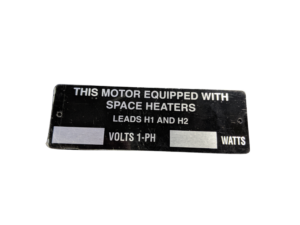 Heater Nameplate